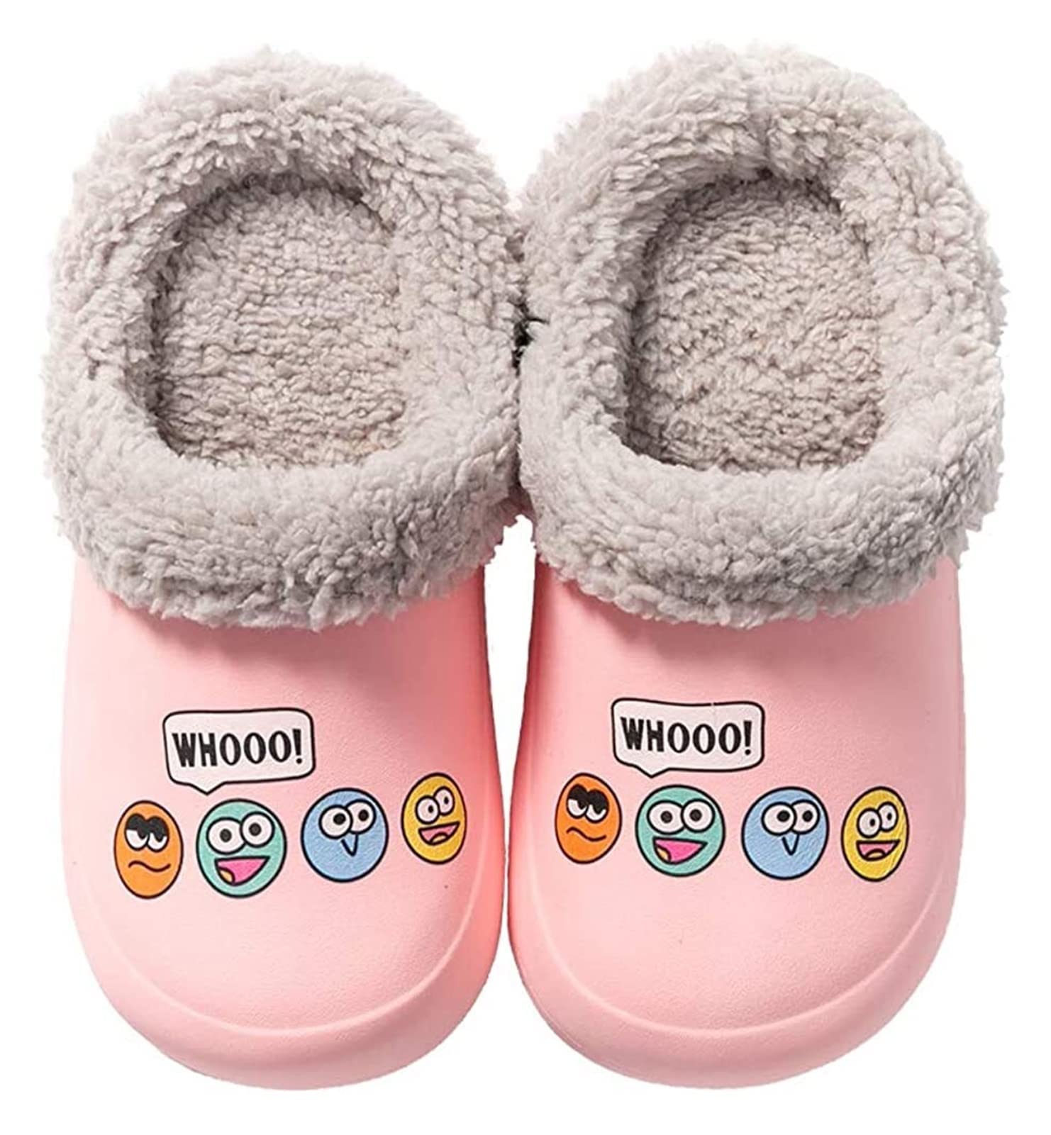 Zapatillas de algodón de invierno Niñas Niñas Zapatillas for niños Invierno de invierno Zapatos de la casa de invierno Zapatos antideslizantes con revestimiento extraíble Zapatillas de algodón (