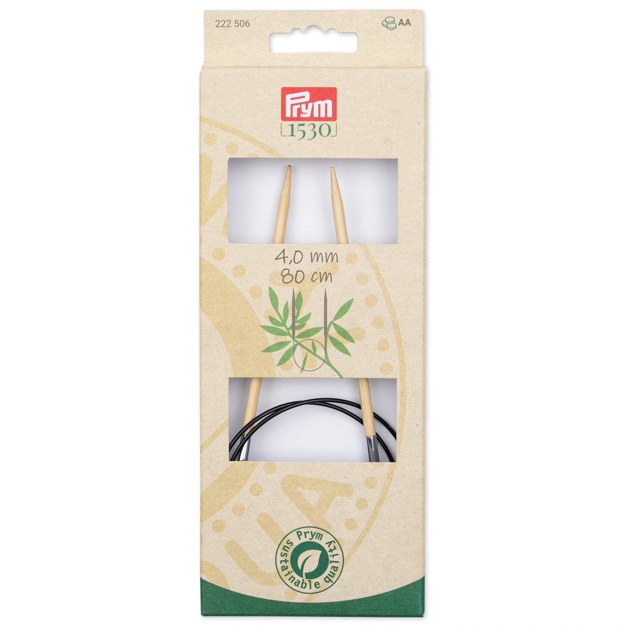 Prym - Prym 1530 Bamboo (80cm, 4.00mm) Circular Knitting Needle - 1 Unit