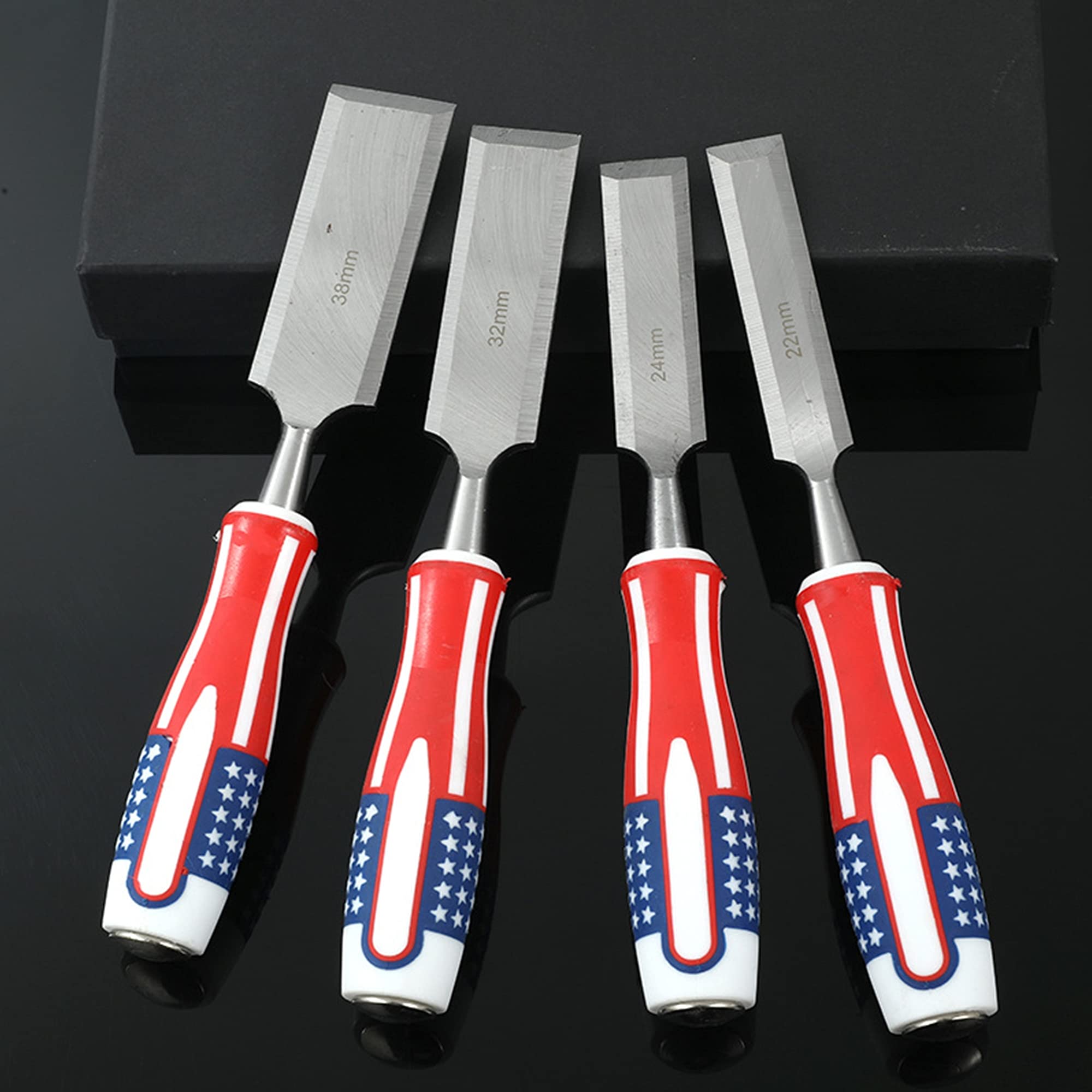Cinceles para madera Juegos de formonesde 9 piezas cinceles para madera de acero al cromo vanadio Juegos de formonesde para carpintería tallada en madera recortar los bordes