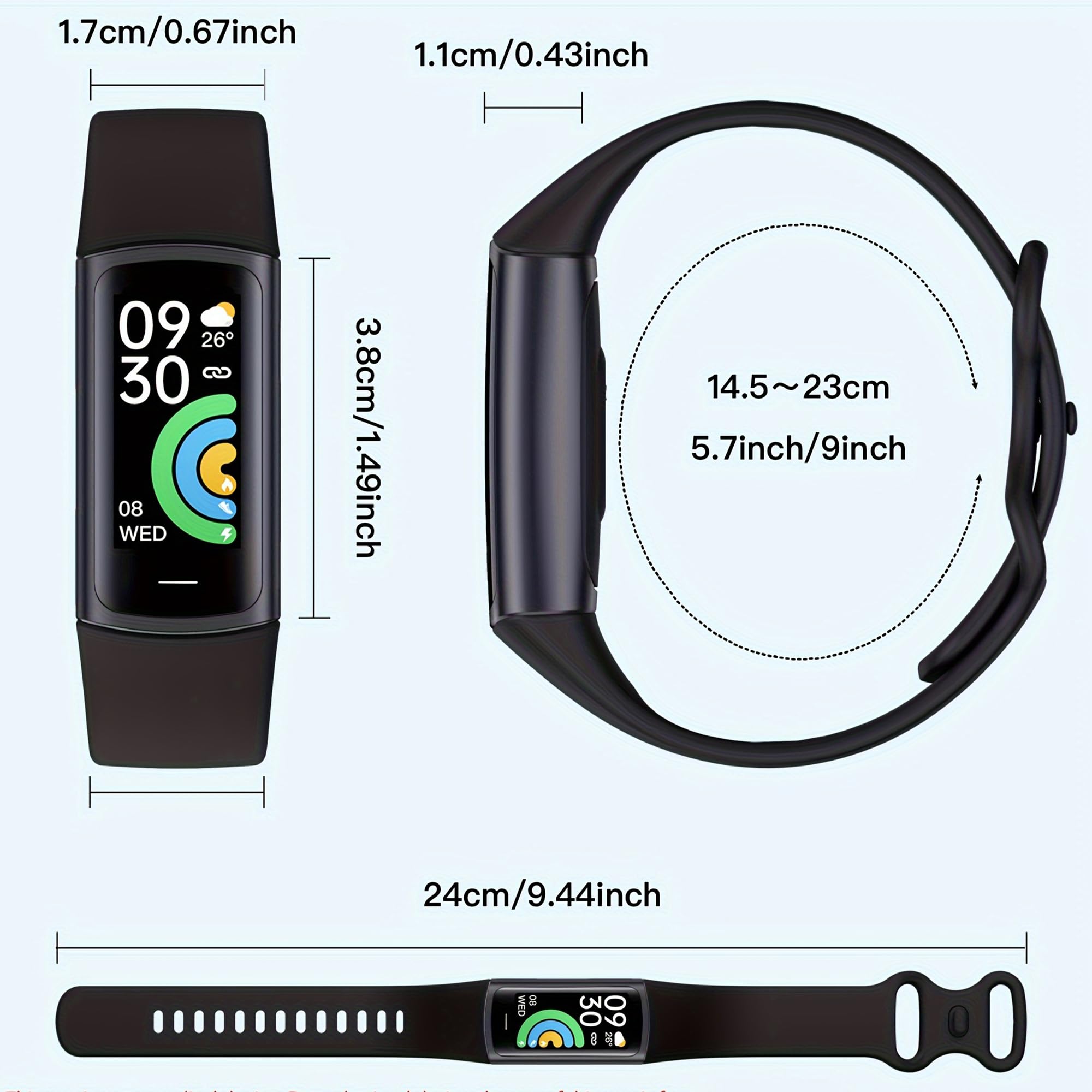 ZPIMY 1,1" AMOLED Reloj Inteligente Mujer Hombre con Whatsapp, 5ATM Impermeable Reloj Smartwatch 123 Deportivo Hombre con Monitor Sueño, Pulsómetro Android iOS (Plateado)