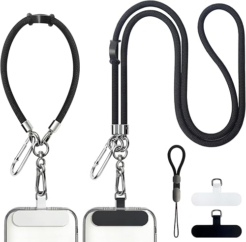 BFSDDM - Cordón universal para teléfono celular cordón cruzado para teléfono celular cordones de nailon para teléfono alrededor del cuello