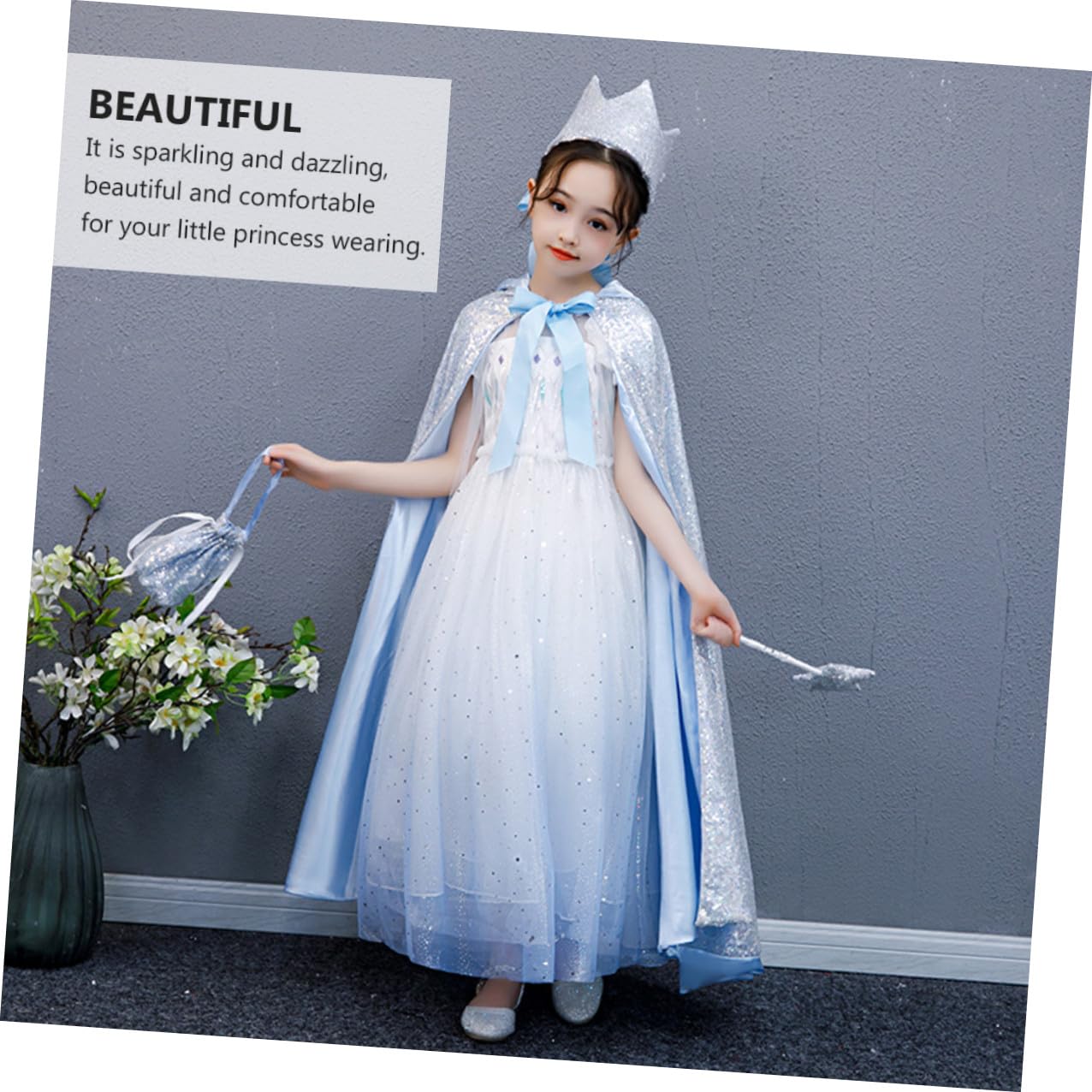 Uonlytech Mantello Lucente per Cappuccio Mantello da Festa Leggero e Comodo Costume per Carnevale e Halloween Accessorio per Giochi di Ruolo e Feste in Maschera