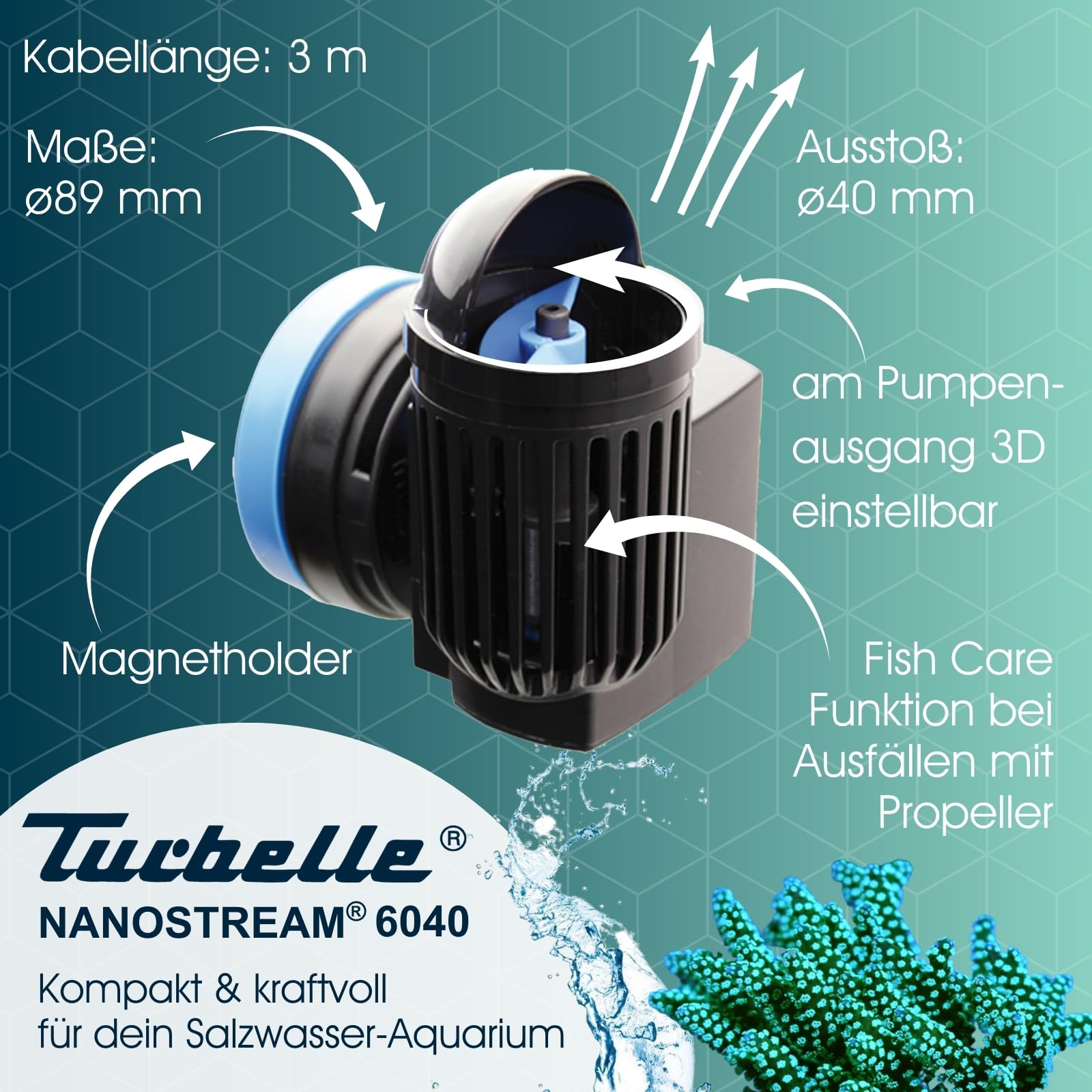 TUNZE Turbelle nanostream 6040 Strömungspumpe : Amazon.de: Haustier