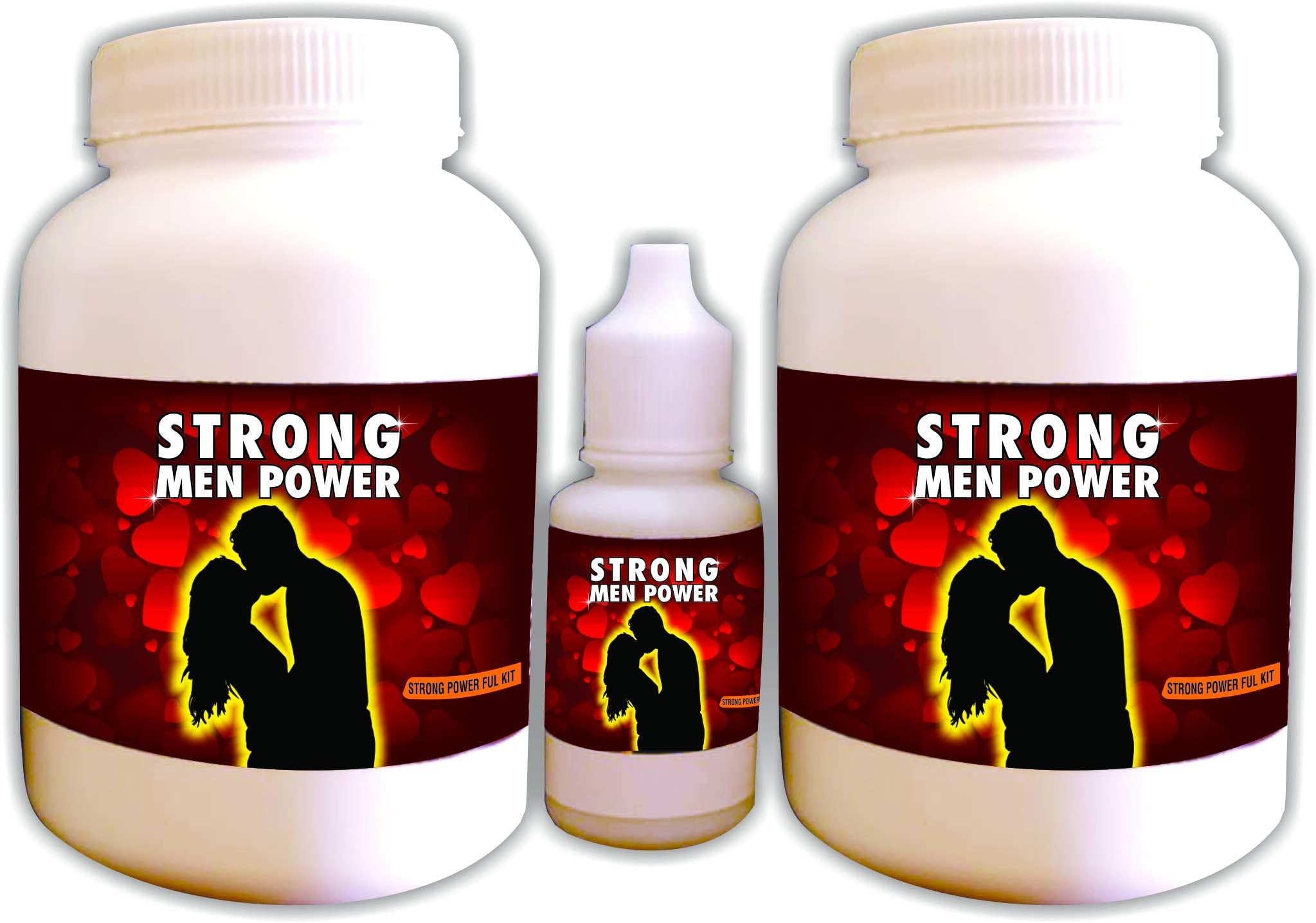Strong Men Power Complete Combo Of Strength Stamina And Power Booster For Men With Pack Of 60 Capsules 100 gm Rejuvenator Powder And Restorative Flexible Oil 15 ml