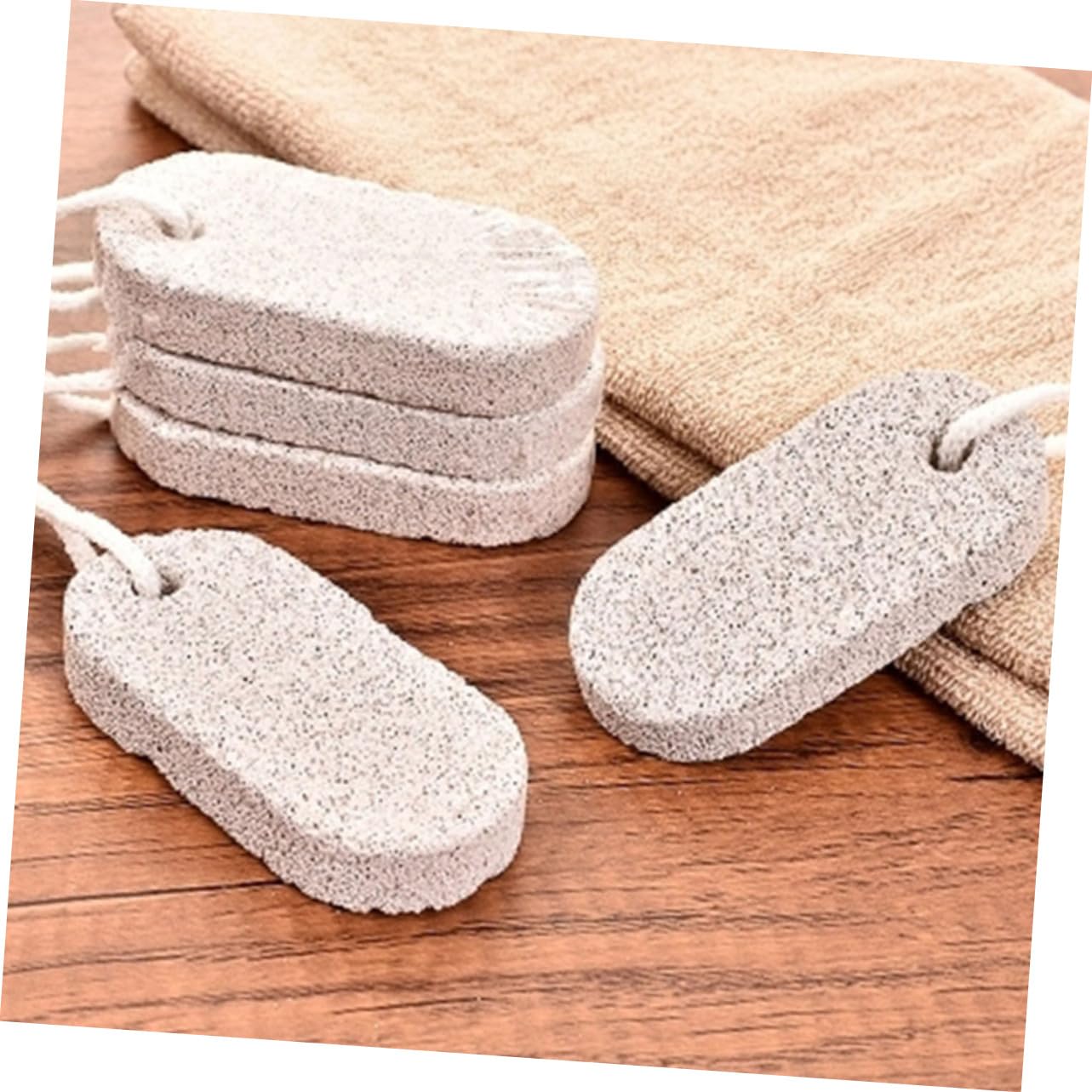 Piedra Volcánica para Pies 20 Piezas, Exfoliante de Pedicura