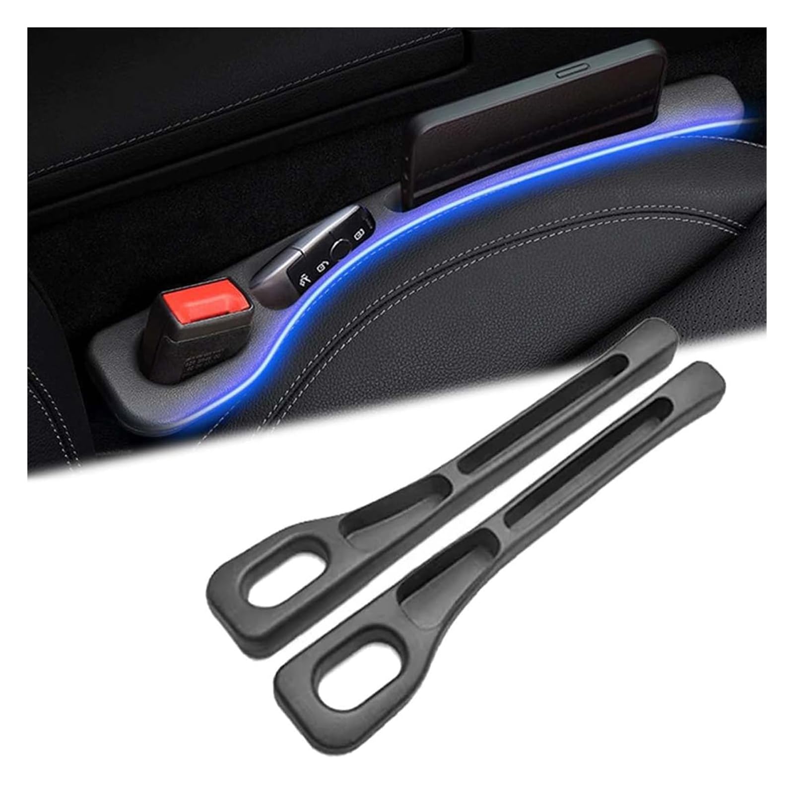 Mrfdesc Normal Car Seat Gap Fillers, For Mg Zs 2017-2025 Seat Gaps Leakproof Plugging Strips Car Organiser Interior Accessories