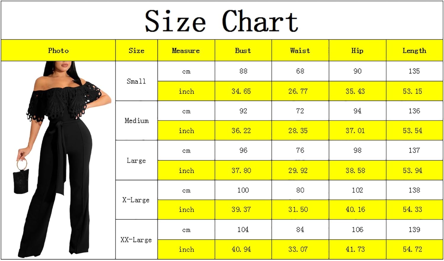 Women's Sexy Off Shoulder Solid Jumpsuits Casual Wide Leg Long Pants One Piece Jumpsuits with Belt - Image 4