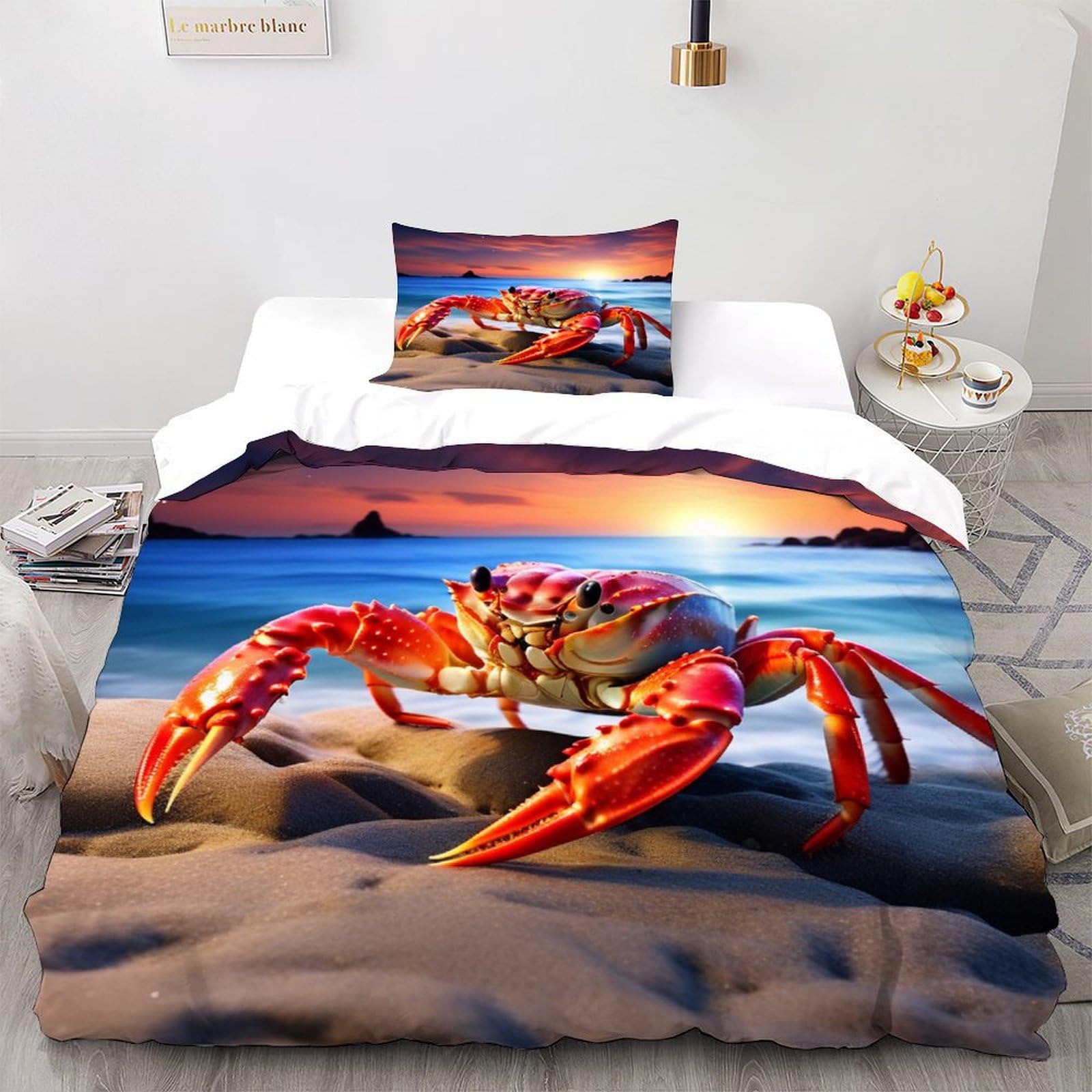 Parure de couette wild animals en microfibre pour chambre d'enfant