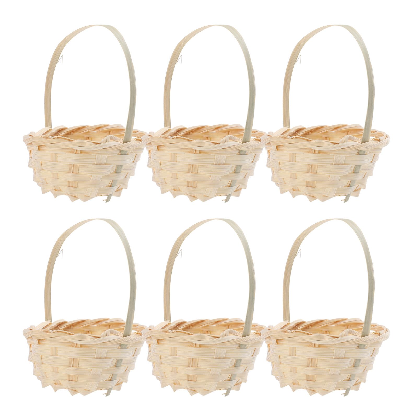 Mini paniers à fleurs en bambou pour décoration de fête et maison