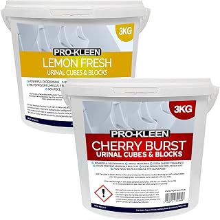 Pro-Kleen Urinal Channel Blocks 3KG - Cherry & Lemon Fragrance - Non PDCB - Slow Dissolving - 30 Day Control