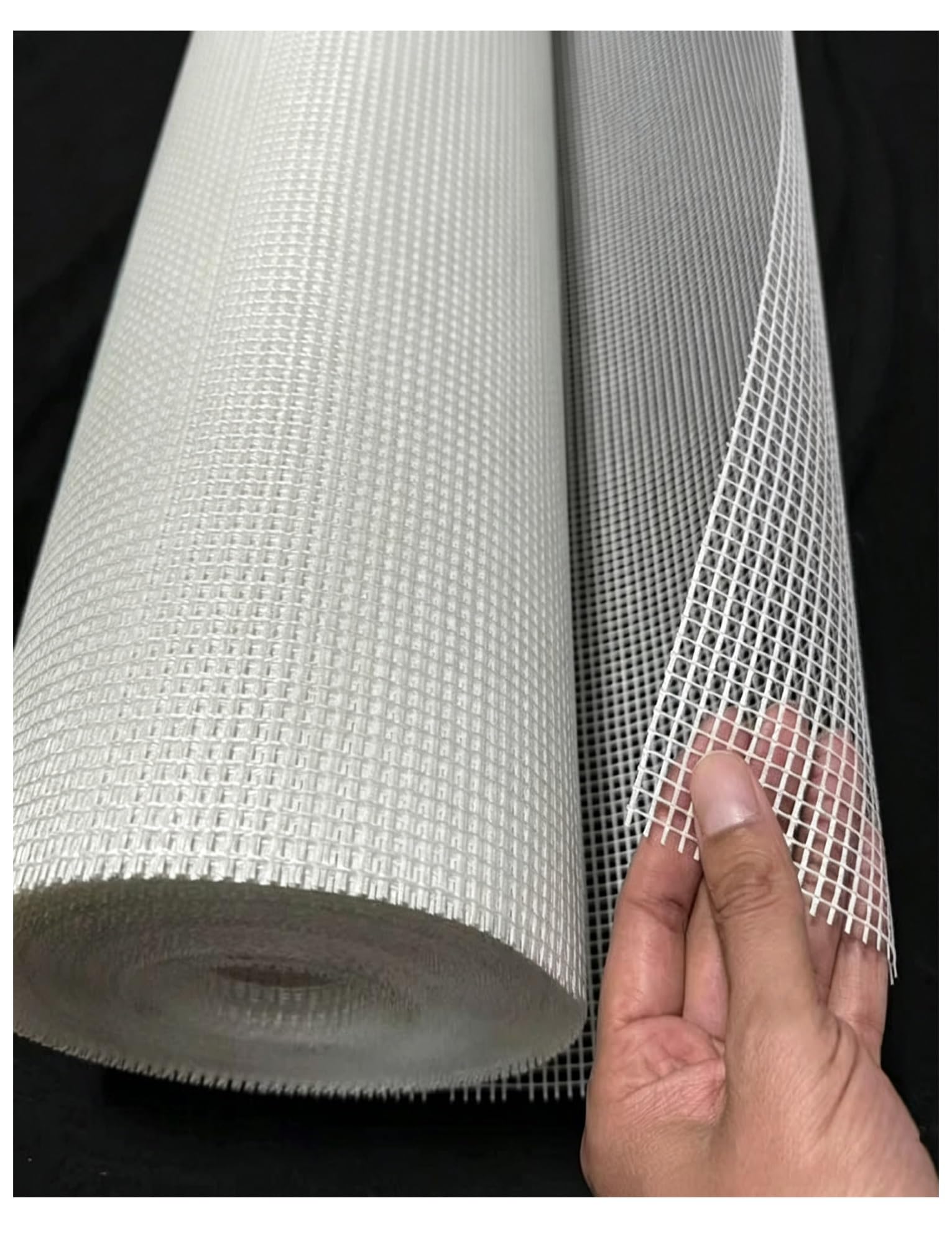 Rete Fibra di Vetro per Intonaco e Cemento, Resistente agli Alcali | Armatura per Pareti Interne ed Esterne, Rasatura e Ripristino, ad alta resistenza(Hole0.7cm-80g/m²-L30meters)