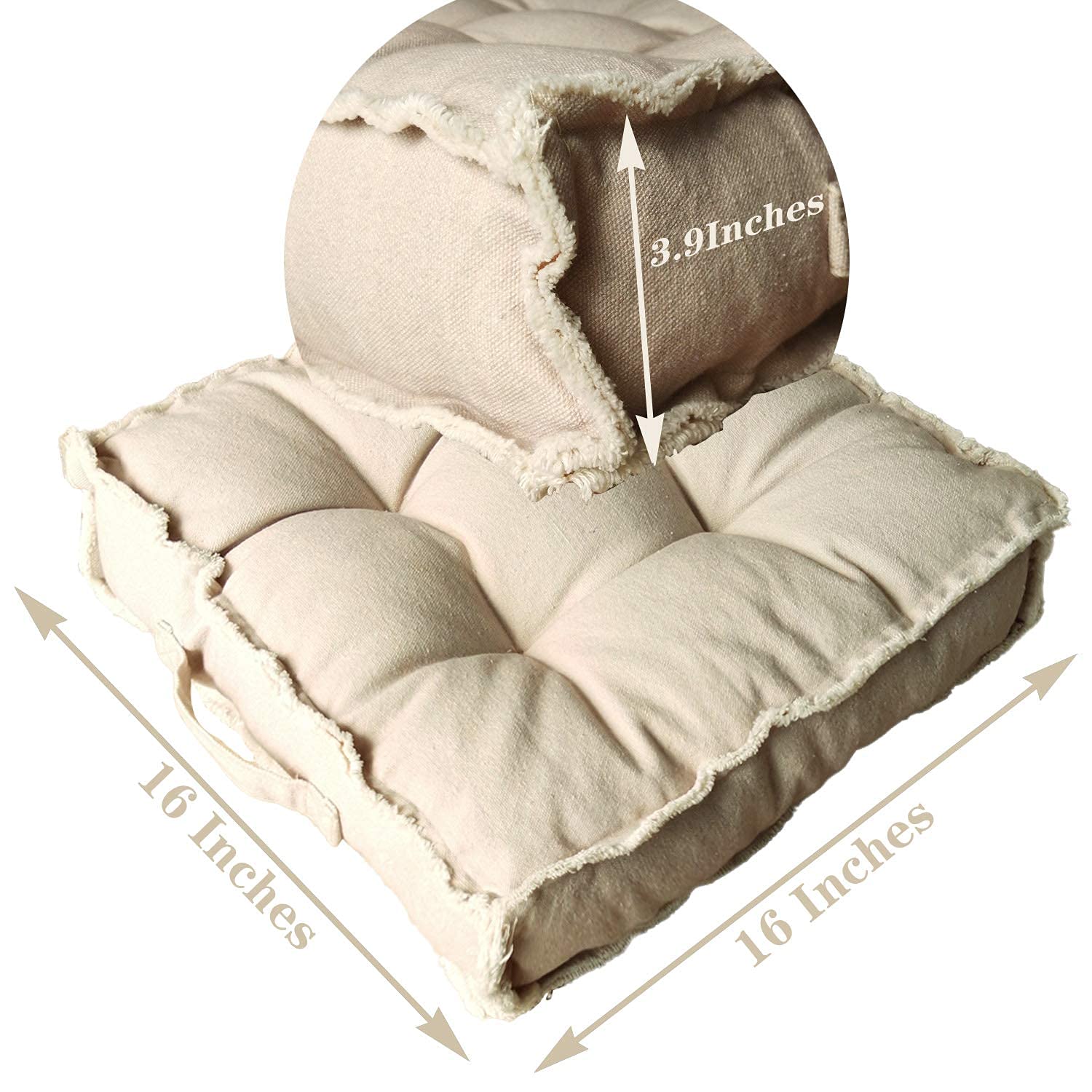 Amazon.com: Verpert Square Thick Floor Seating Cushions,Solid Amazon.com: Verpert Square Thick Floor Seating Cushions,Solid