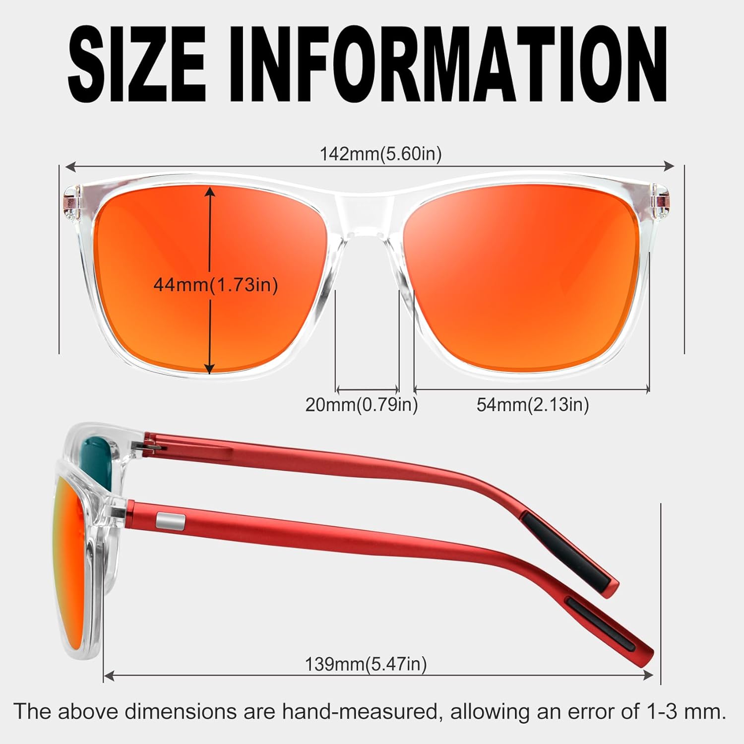 KANASTAL Polarized Sunglasses for Men Women UV400 Classic Square Design Sun Glasses Fashion Shades - Image 4