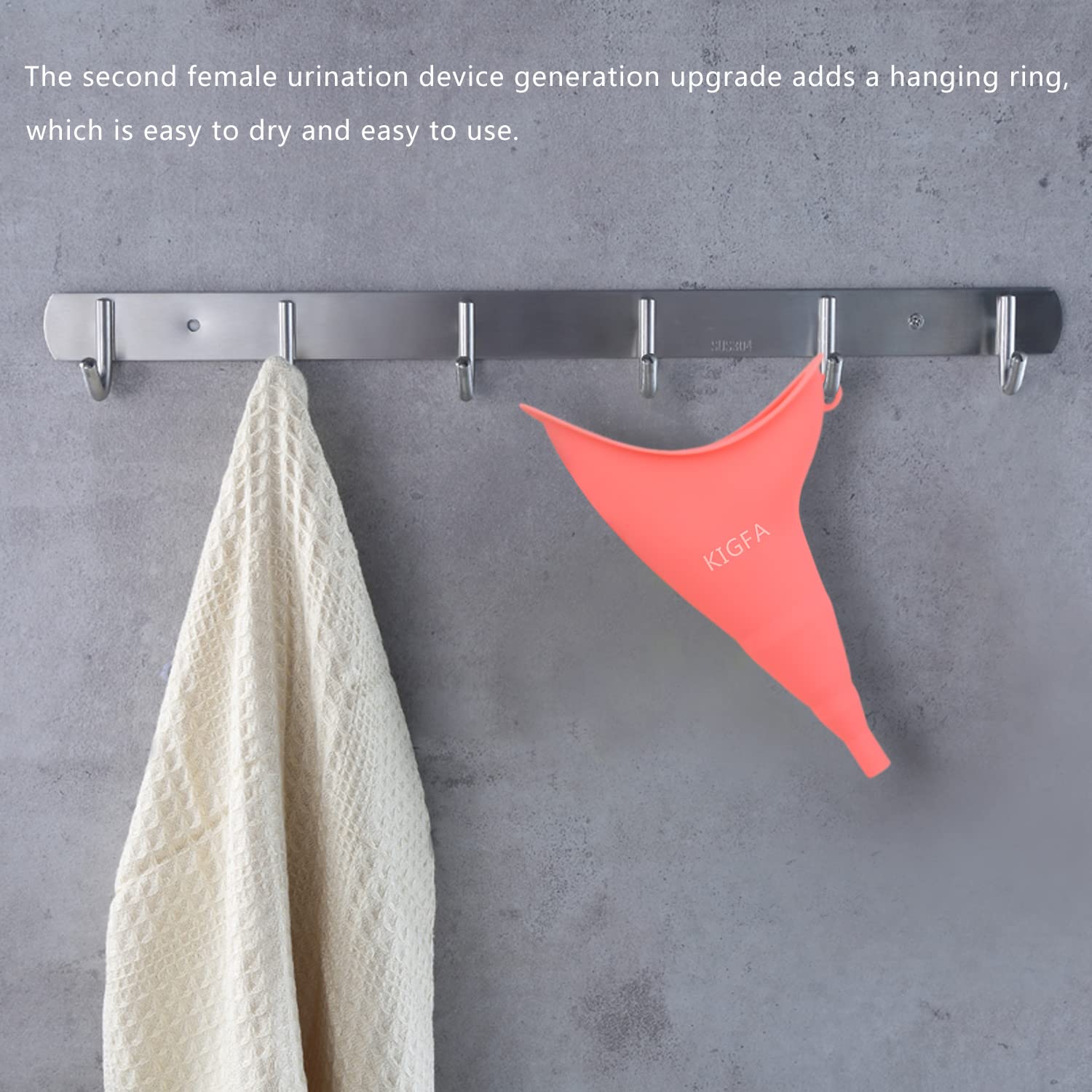 KIGFA Female Urination Device Allows Women to Pee Standing Up Reusable Portable Silicone Female Urinal Fits Outdoor Travel,Camping&Hiking,2 Sets