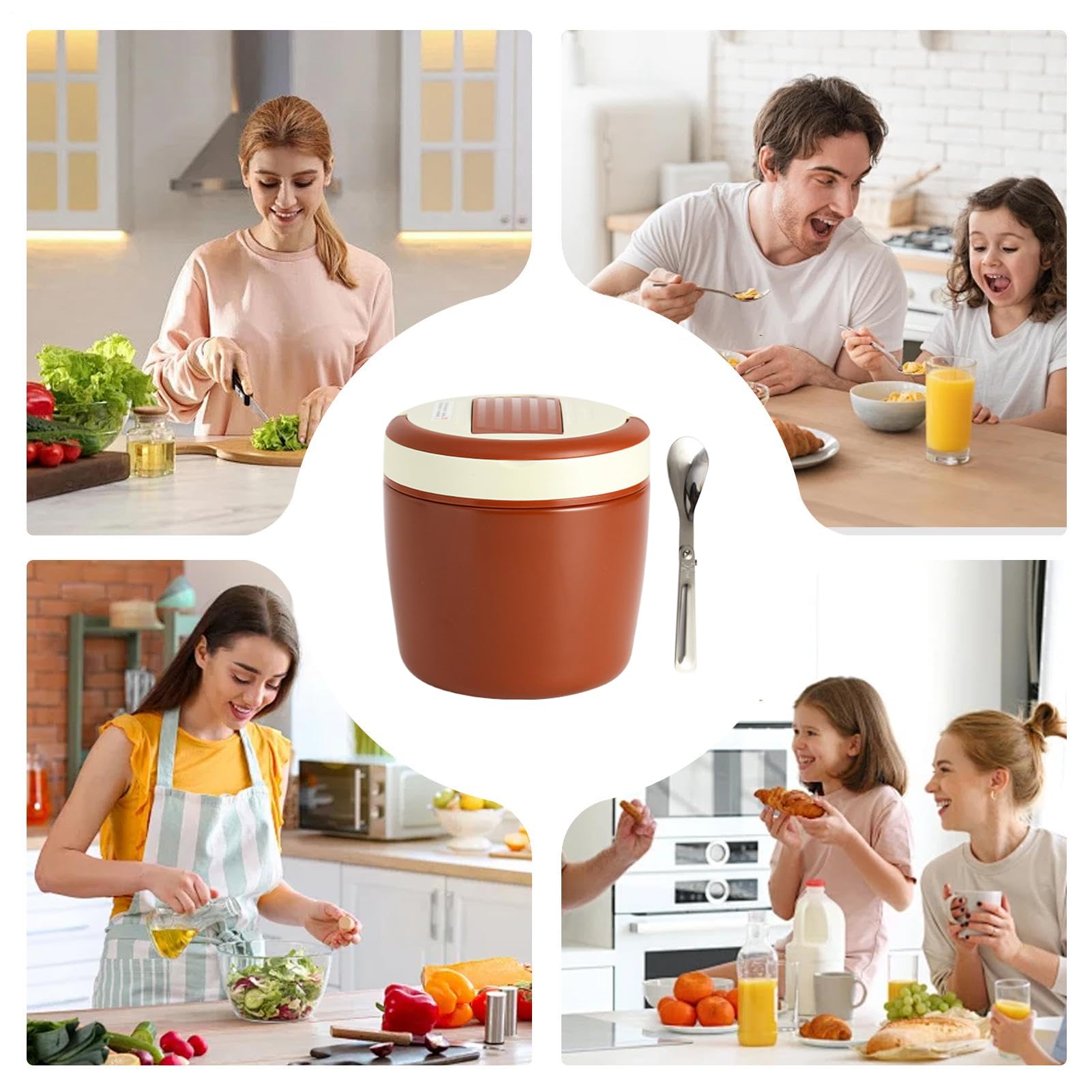 Termoizolacyjny Lunchbox 1,2 L Próżniowy Stal Nierdzewna Szeroki Otwór | Termiczne Pojemniki Obiadowe Na Piknik, Sport, Plażę, Outdoor, Camping, Wędrówki, Wspinaczkę, Podróże, Wakacje, Biuro,