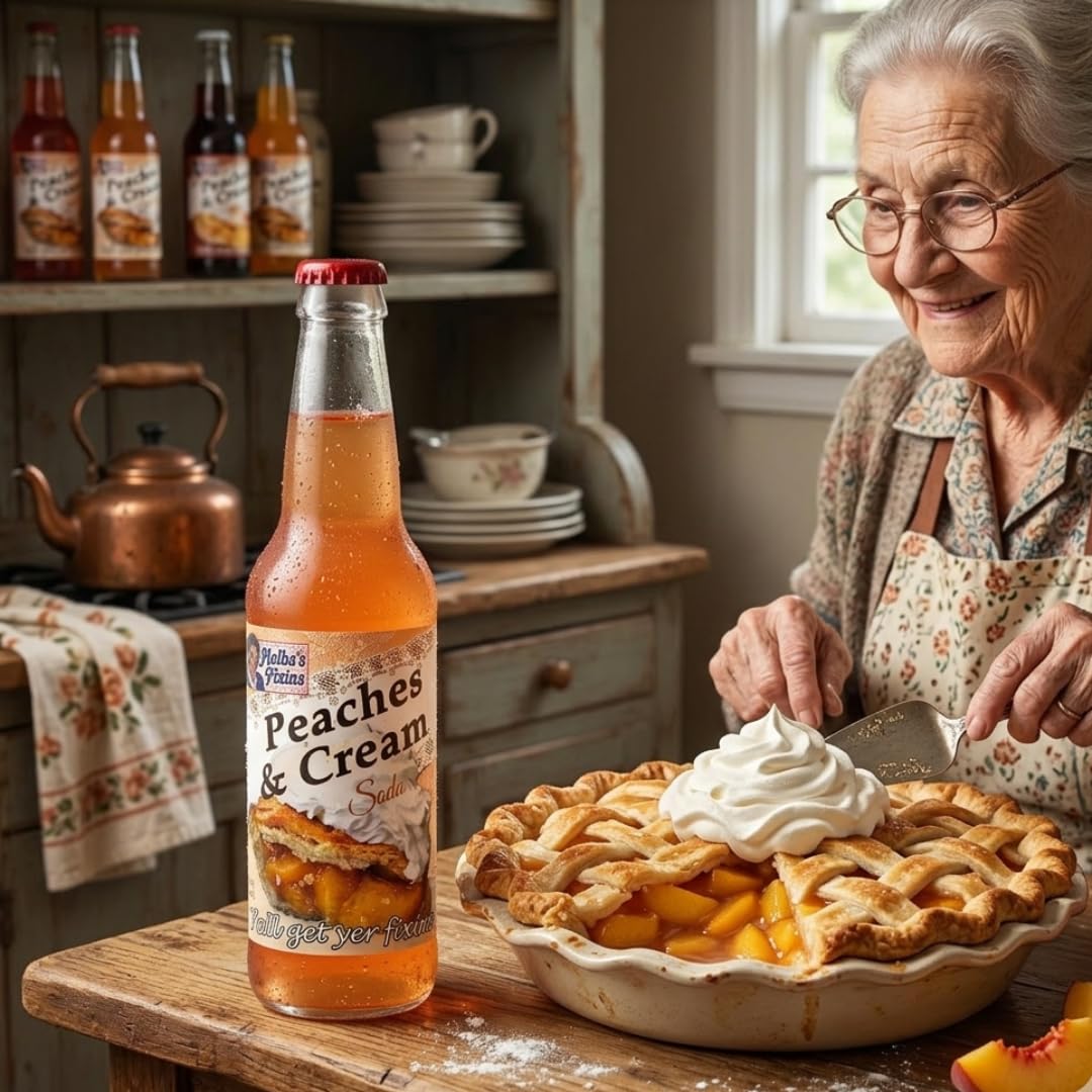 Amazon.com : Rocket Fizz Melba's Fixins Peaches & Cream Soda