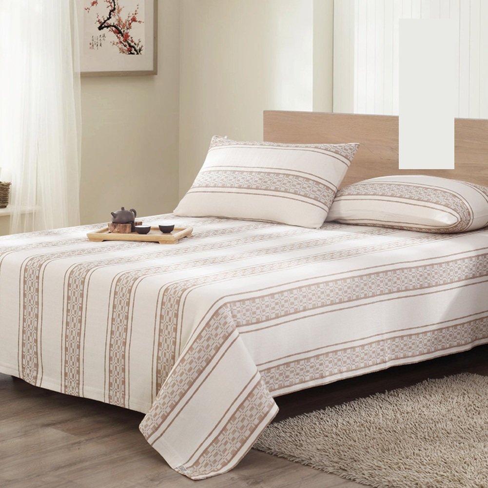Drap double en pur coton épais 220x240cm de qualité supérieure