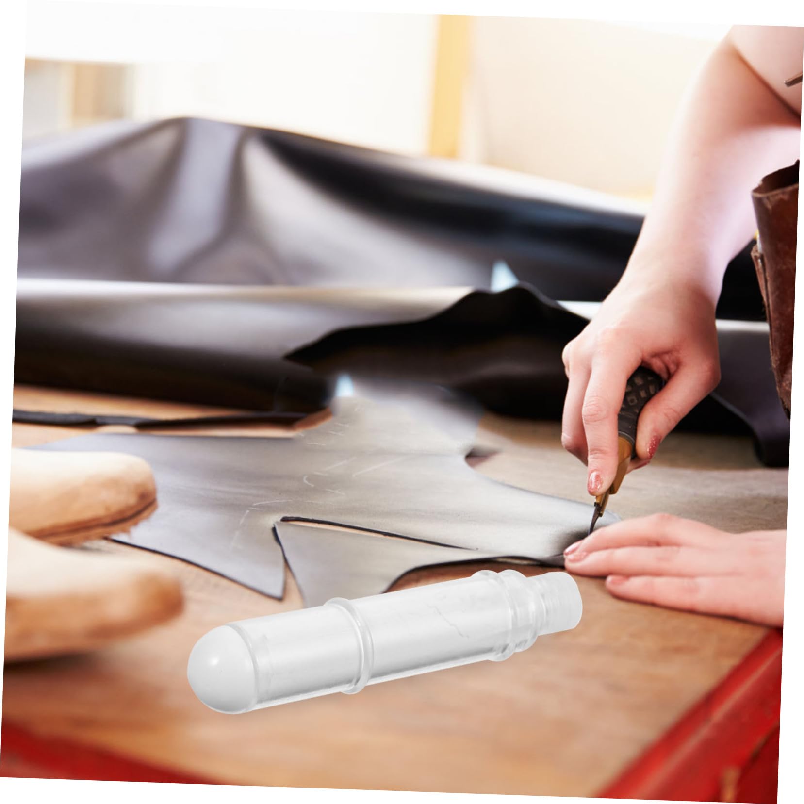 HOMSFOU 5 Set Cucitura di Ricarica di Gesso per Tessuto Pennarelli per Tessuti per Cucire Ricarica per Pennarelli A Gesso per Tessuti Gesso da Sarto Professionale White 2 Pezzi*5