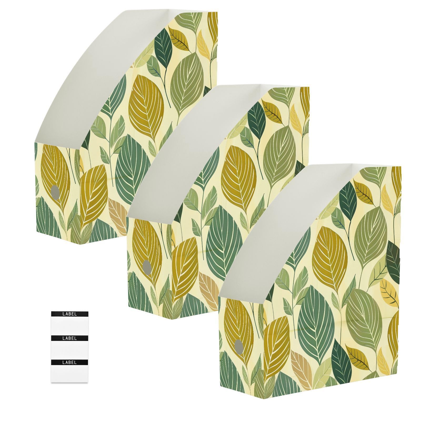 Organiseurs pour bureau et papiers avec motif feuille pour trier le courrier à la maison