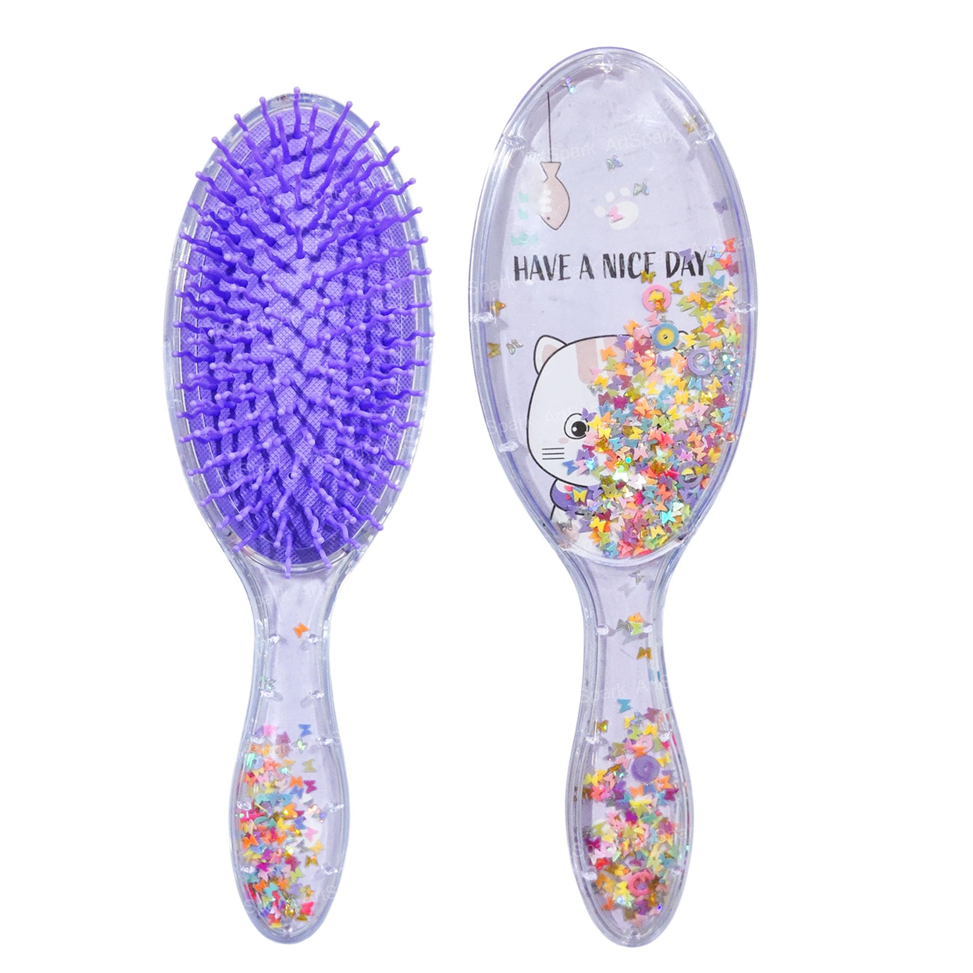 Glitter Hair Comb – Cute 1 Pcs Kawaii Hair Comb for Girls, Comb Set for Kids, Novelty Hair Brush Styling for Women & Girls-image-43