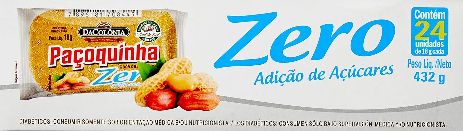 DaColônia Display Pacoca Rolha Zero 432G (24X18G)