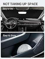 Vista 436 de Proadsy Parasol para parabrisas actualizado 2026, ajuste personalizado, Lexus NX 2022-2025 2026, 4 capas, plegable, protector de parasol frontal que