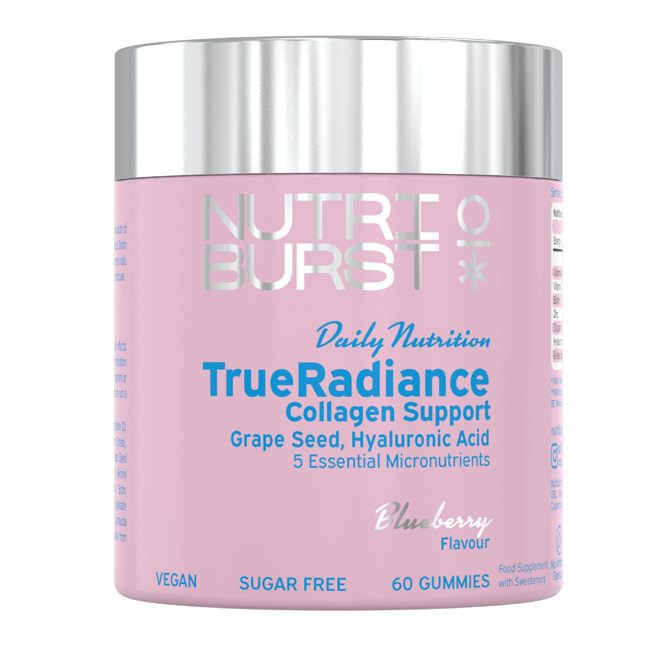 Nutriburst True Radiance 60 Gummies Blueberry