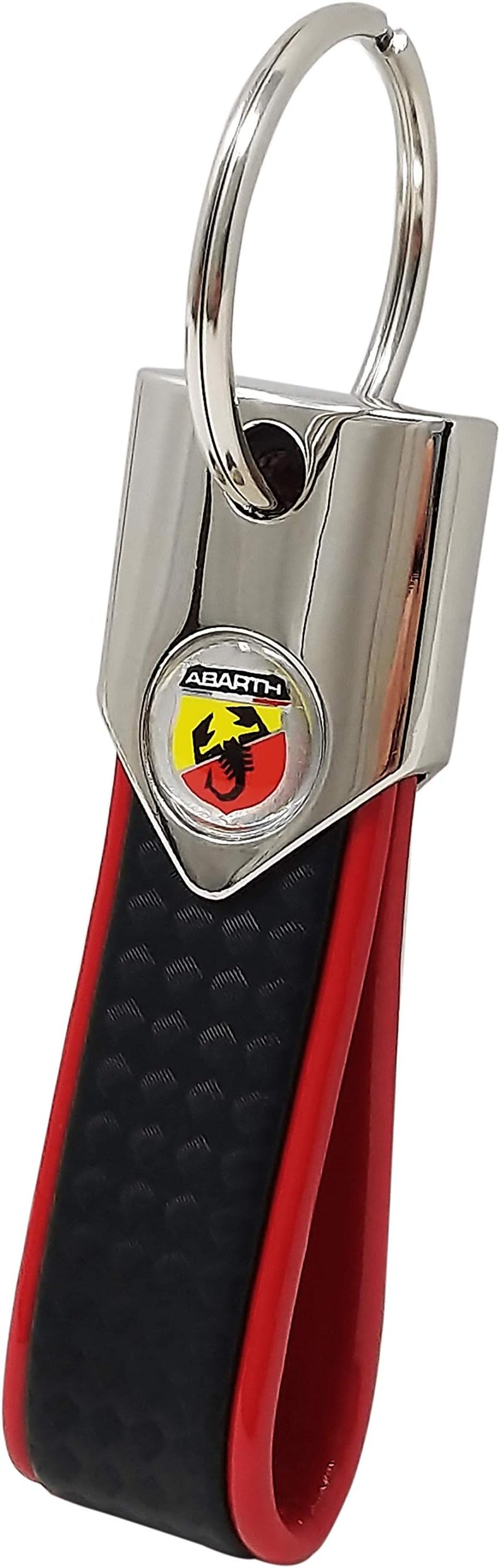 Abarth Offizieller Schlüsselanhänger Key Ring Carbon