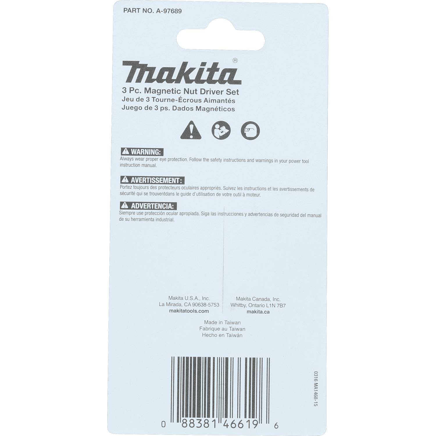 Amazon.com: Makita A-97689 Impactx 3 Pc 2-9/16″ Magnetic Nut