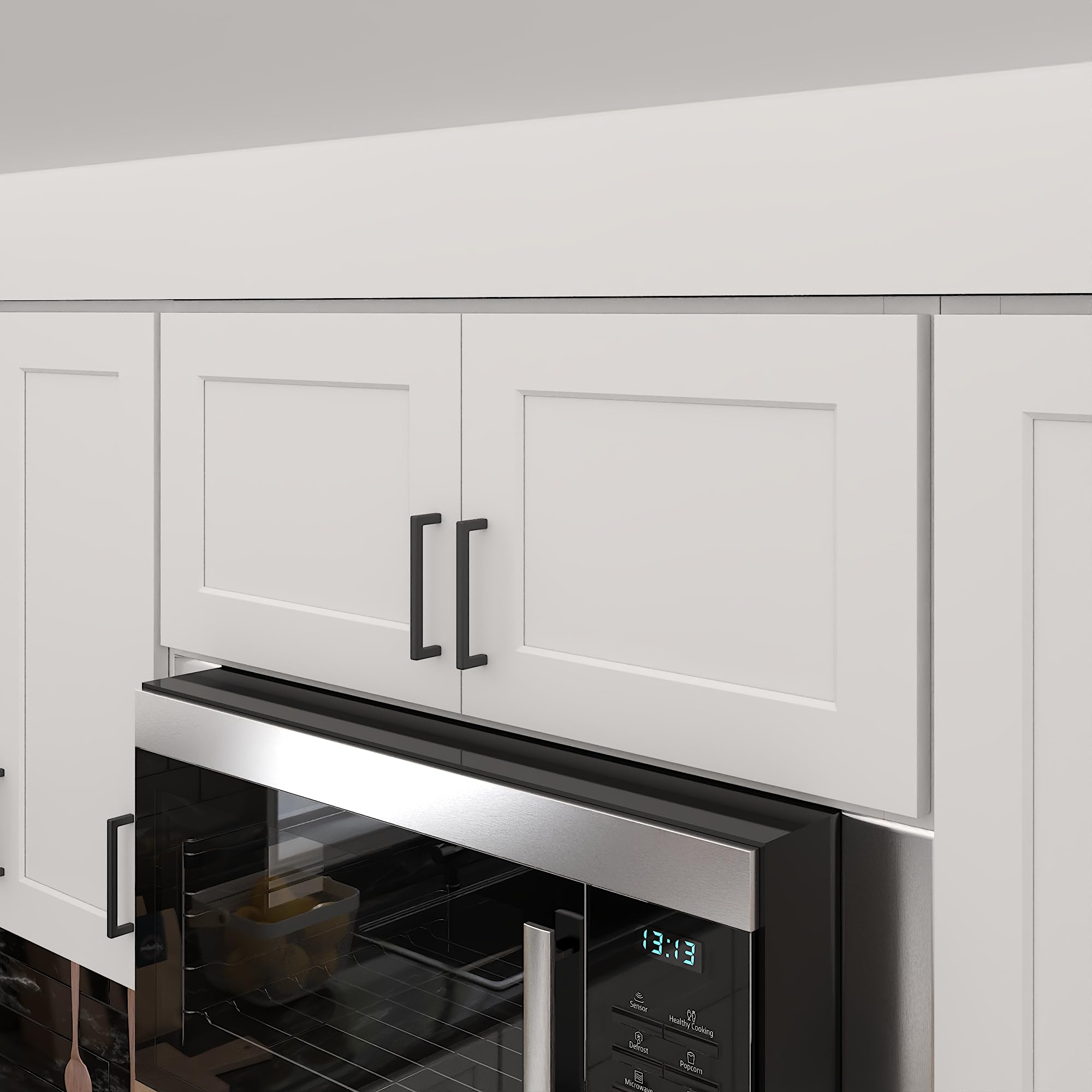 Furinno Shaker Wall Kitchen Cabinet 2-Doors, White