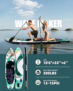 Amazon | AISUNSS 空気注入式パドルボード 大人用 すべての