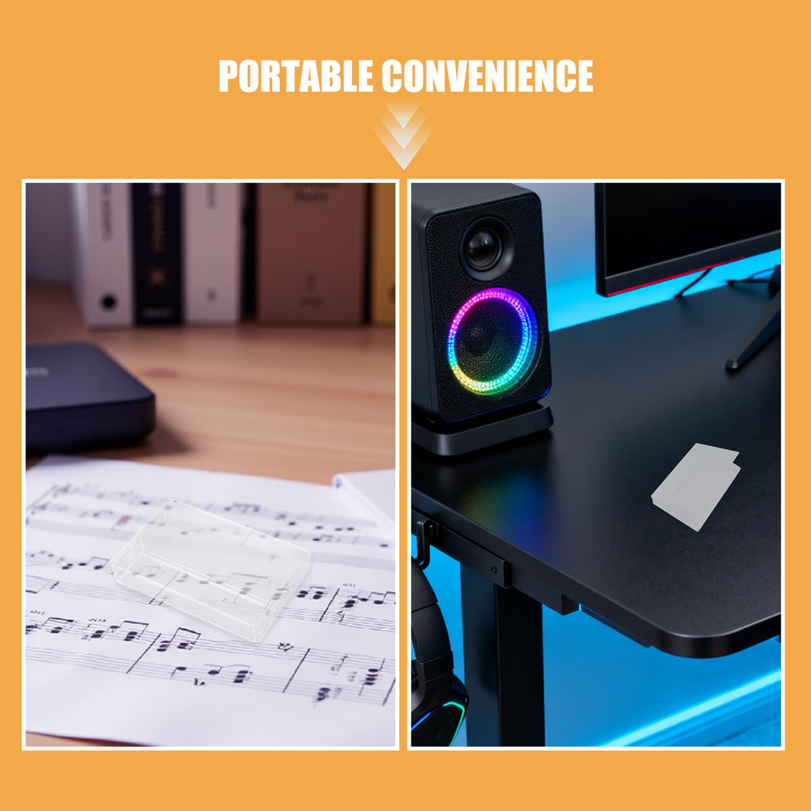 SHINEOFI Organisateur de Cassettes Audio Rétro 15 Pièces en Plastique Pp Grand Espace Intérieur et Design Portable Rangement la Maison Voyage