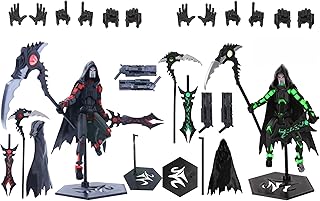 Titan 13 Action Figure,2Pcs Assembly Completed Dummy 13 Action Figure, Lucky T13 Action Figure , T13 Action Figure 3D Printed Multi-Jointed Movable, Black Green, Black Red Devil's Scythe Action Figure