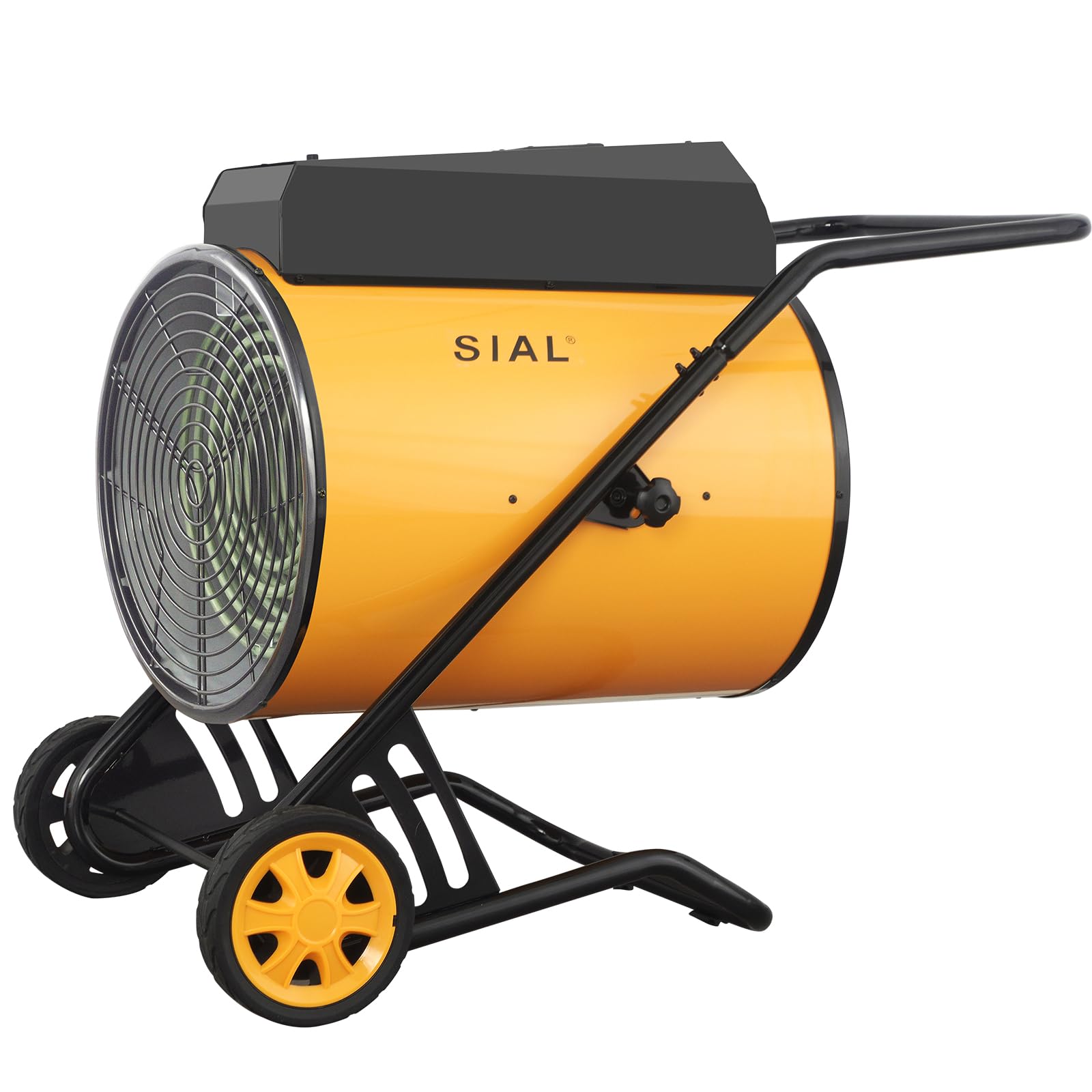 SIAL Industriell Heizlüfter 30000W, 400V - Elektrische Heizung - Heizstrahler Bauheizer - Heizgebläse Für Garagen, Werkstätten, Baustellen - D30 - Gelb
