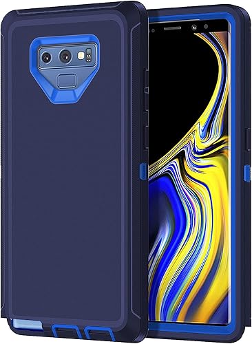 I-HONVA Funda para Galaxy Note 9 a prueba de golpes, a prueba de polvo y caídas, 3 capas de protección de cuerpo completo sin protector de pantalla,