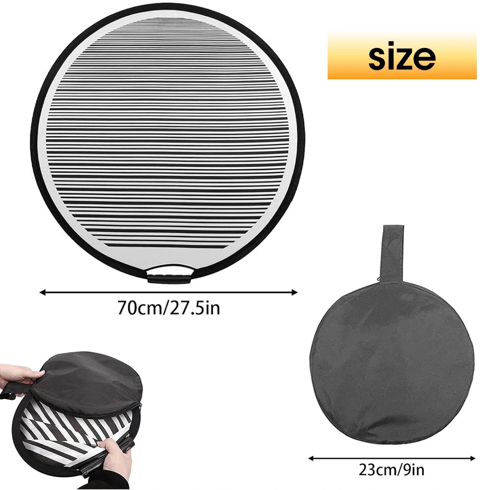Pannello Riflettente Ammaccature 70 cm Pieghevole con Borsa Lavagna Riflettente a Ammaccature Auto per Riparare Graffi Portiere Carrozzeria Auto Strumento Debosselaggio