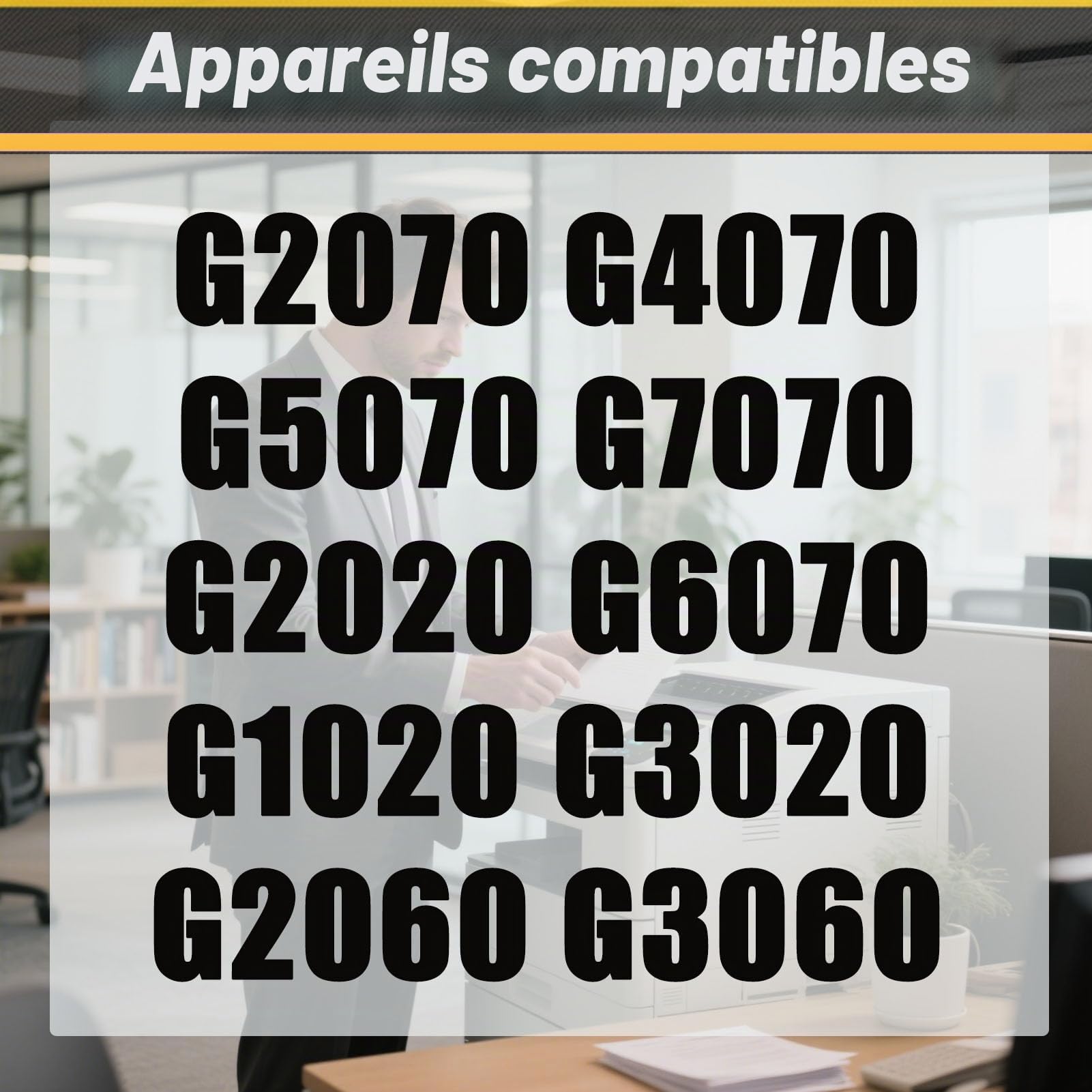 Tête d'impression BH-70 CH-70 BH70 CH70, Compatible pour Canon G2070 G4070 G5070 G7070 G2020 G6070 G1020 G3020 G2060 G3060 —— Volume d'impression Élevé avec Puce Combo Pack