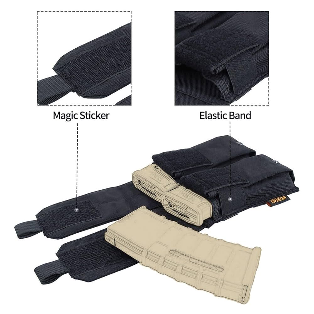 EXCELLENT ELITE SPANKER MOLLE Pistol Mag Pouch - Single/Double Tactical Magazine Holder