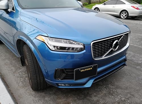 Miniatura 7 de iJDMTOY Kit de adaptador de soporte de montaje para placa de matrícula de parachoques delantero sin taladro, compatible con Volvo XC90 de 2ª