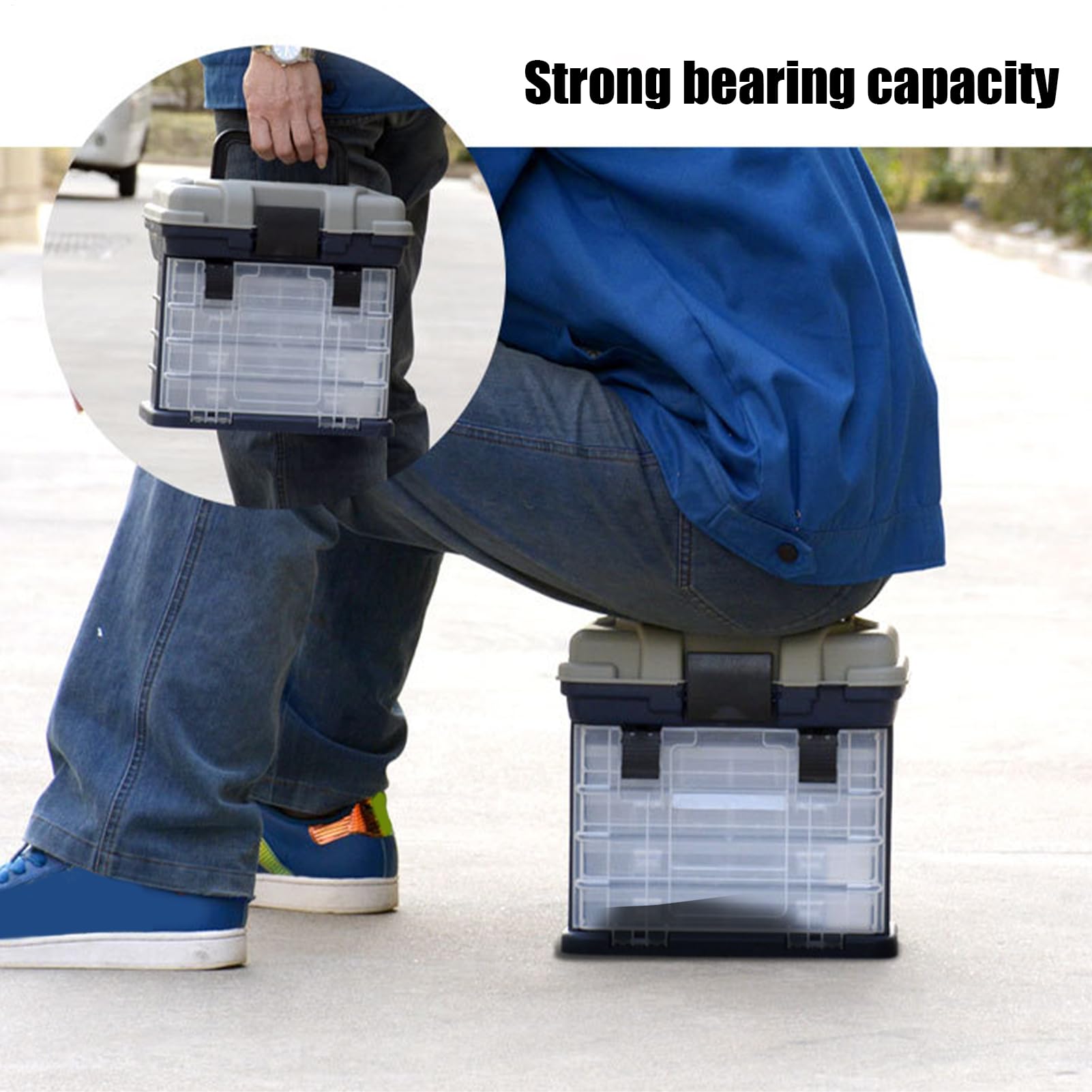 Aparejos de de carpas en cajas, caja de almacenamiento multiusos para aparejos de, caja portátil con asa, cajas de aparejos de agua salada, caja de almacenamiento para accesorios de | aparejos de, portátil con asa, cajas de aparejos de agua salada, de alm