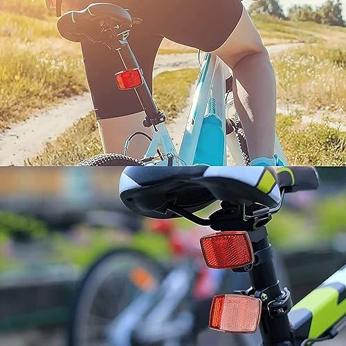 Miniatura 7 de VICDUEKG - Juego de 6 reflectores de bicicleta delanteros y traseros, reflectores de radios de rueda de bicicleta, reflectores de advertencia de