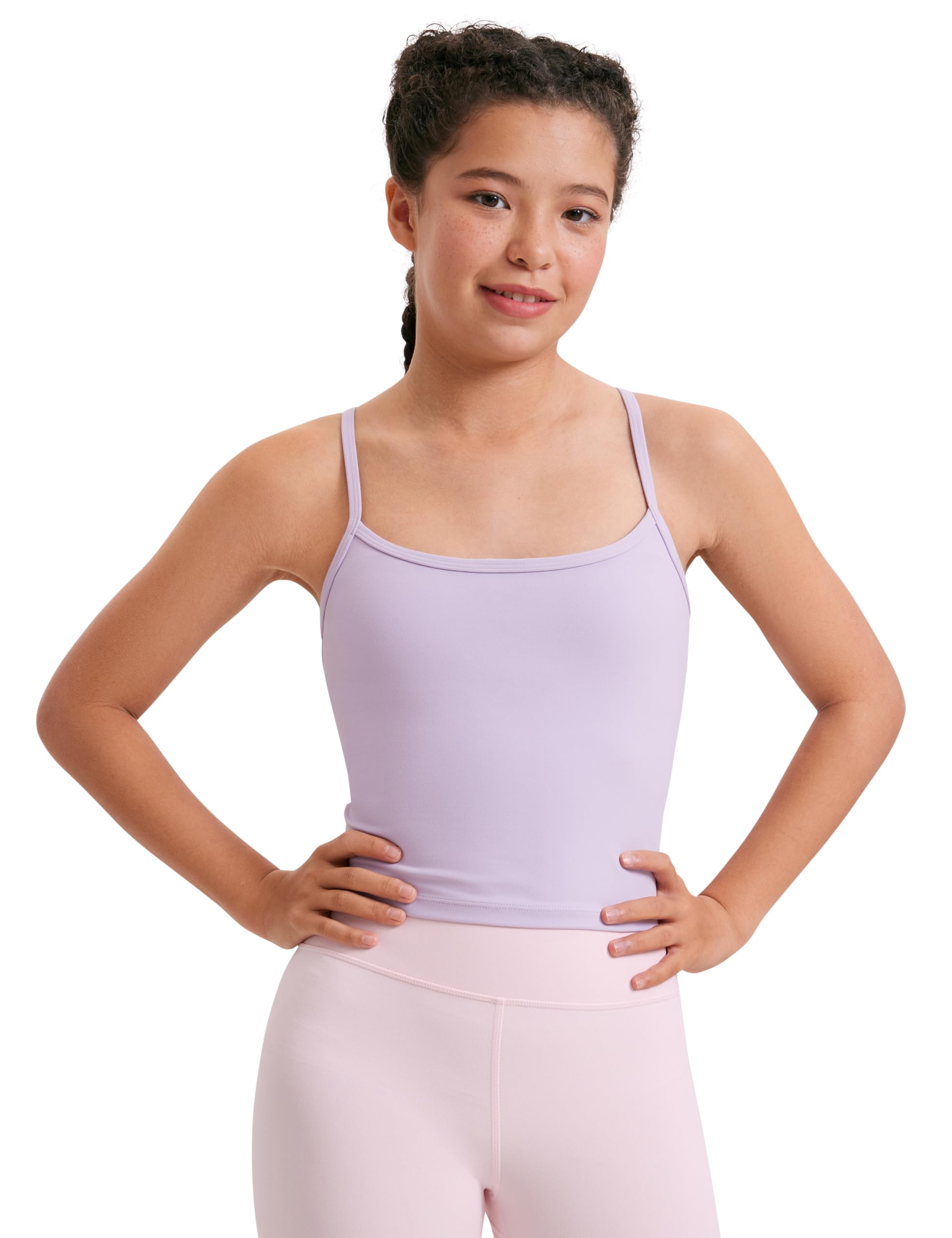 CRZ YOGA Girls Butterluxe Double Lined Cami Tank