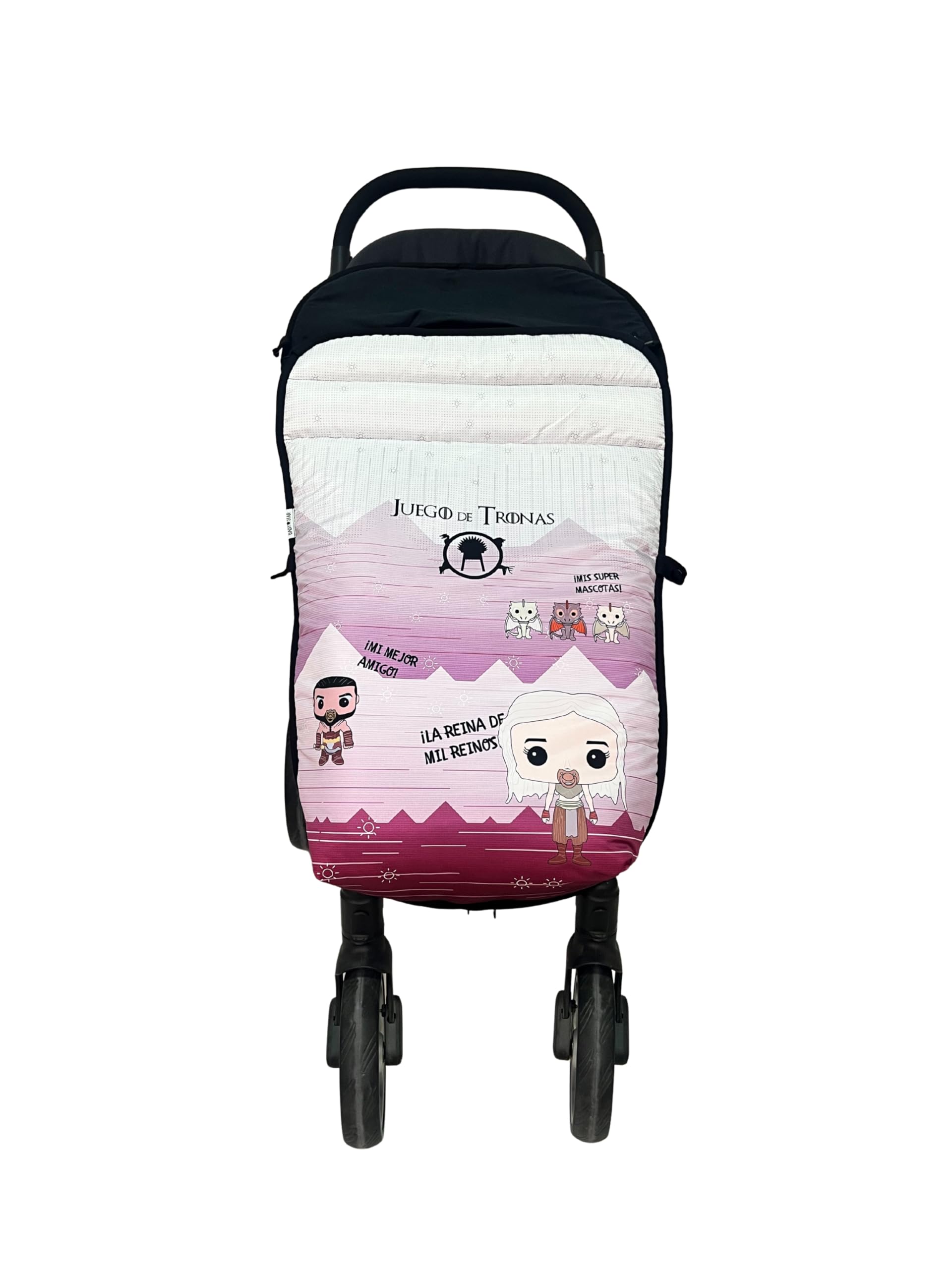 Baby Star Saco Silla de Paseo Universal, Saco Bebe Invierno con Polar extrasuave, Saco Carro bebé Impermeable, Desmontable y Transpirable, Doble Apertura, resistente al frío hasta -15 grados