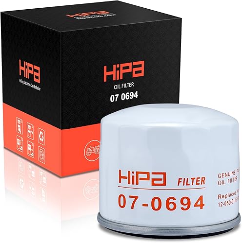 Hipa 12-050-01-S Filtro de aceite Reemplazar el filtro de aceite Kohler 12 050 01-S1 1205001 KH-12-050-01-S 1205001S1 Fit Kohler 7000 Series Cub