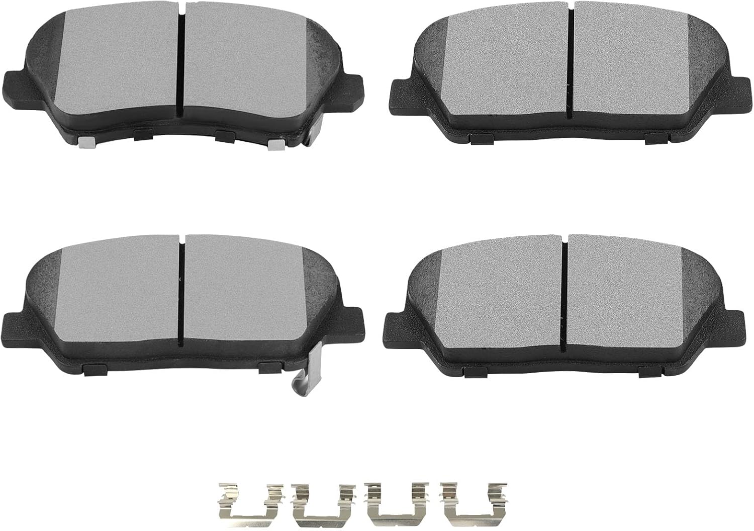 SCITOO D1413 Ceramic Brake Pads Sets Front w/Hardware Replacement For Hyundai For Genesis Coupe 2010-2016,For Hyundai For Veloster 2013-2016,For Kia For Optima 2011-2015