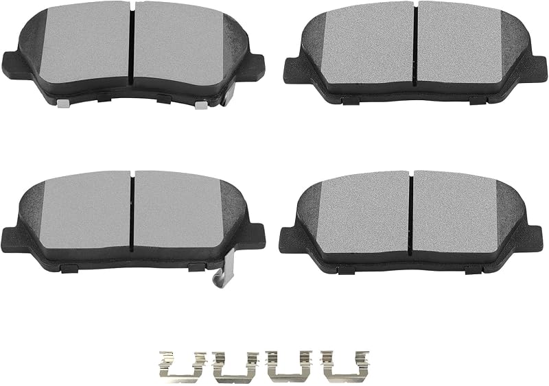 Pastilhas de freio dianteiras cerâmicas SCITOO D1413-8527 para Hyundai Genesis Coupe e Kia Optima – Jogo com 4 unidades