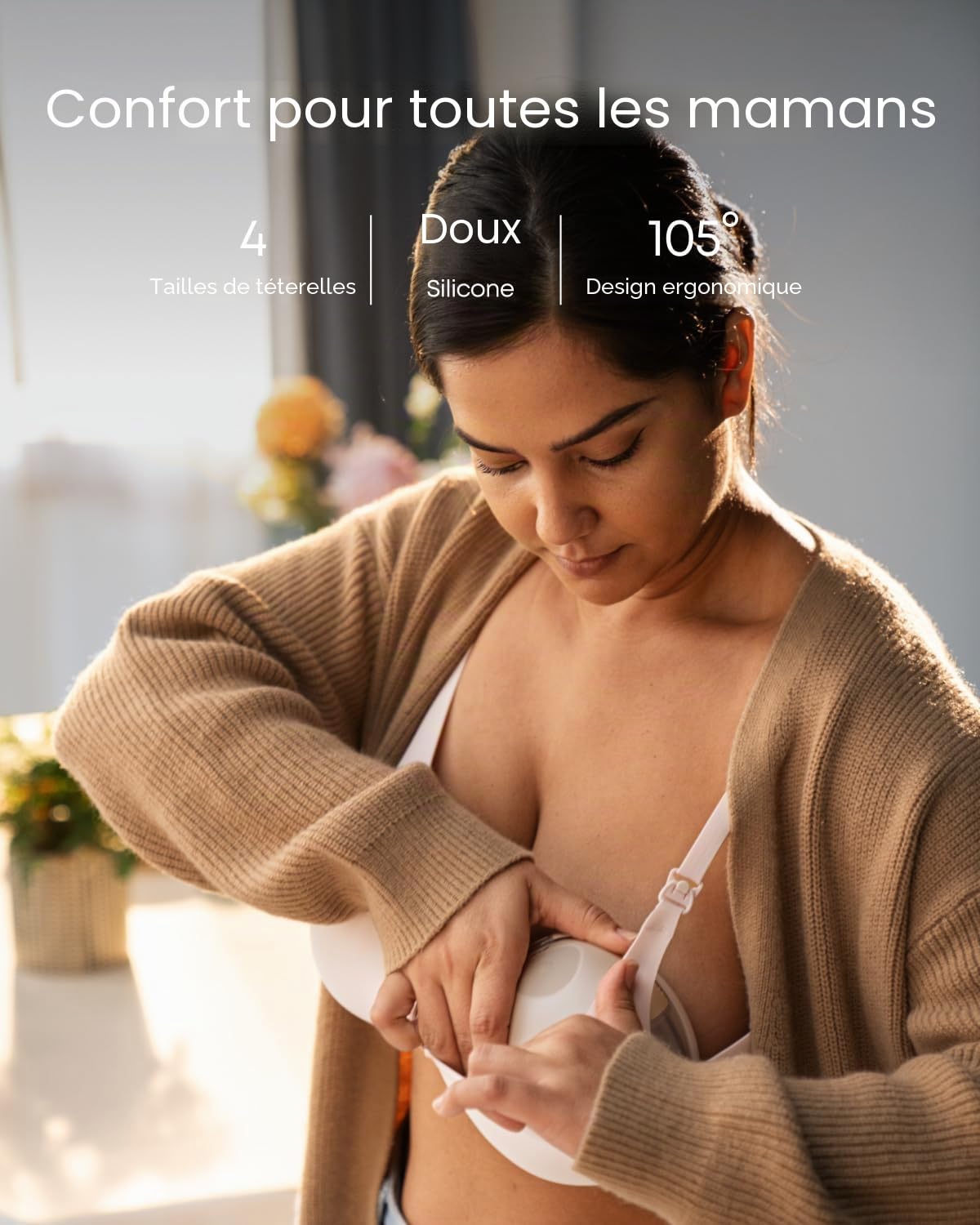 Tire-lait portable eufy S1, mains libres, tire-lait électrique avec technologie chauffante, contrôle par application, rythmes intelligents, aspiration de qualité hospitalière, sans fuite et silencieux