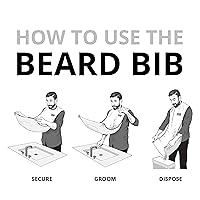 Vista 12 de BEARD KING Delantal con babero para barba, juego de afeitado para papá, como se vio en Shark Tank, atrapa el pelo de los hombres para afeitarse
