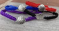 Vista 41 de Sportybella Volleyball Charm Bracelet- Adjustable Bracelets with Volleyball Charm. Ideal Volleyball Gifts & Souvenir for Volleyball Players. Unisex