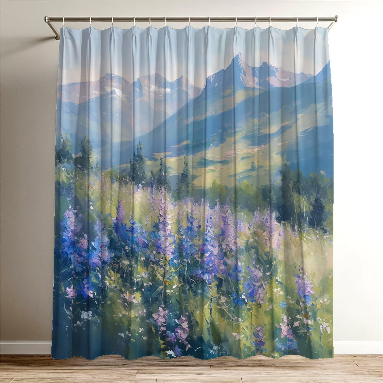Rideau de douche 100x120 en tissus de polyester imprimé 3D haute densité